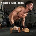 AnExer Solid Wood Push Up Stands with Grip