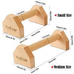 AnExer Solid Wood Push Up Stands with Grip