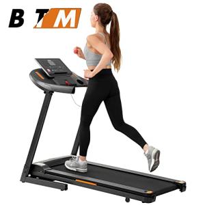 BTM Folding Electric Treadmill with 12 Pre-Programs