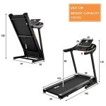 BTM Folding Electric Treadmill with 12 Pre-Programs