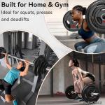 Amonax Olympic Weight Plates Set with Rubber Coating
