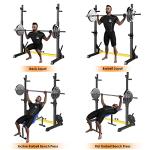 Arlopu Adjustable Multi-Function Squat and Dumbbell Rack