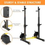 Arlopu Adjustable Multi-Function Squat and Dumbbell Rack