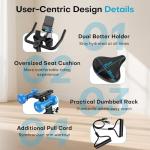 Adjustable Magnetic Resistance Spin Bike with App