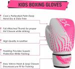 ONEX Kids 6oz Boxing Gloves – Pink/White