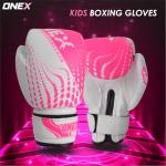 ONEX Kids 6oz Boxing Gloves – Pink/White