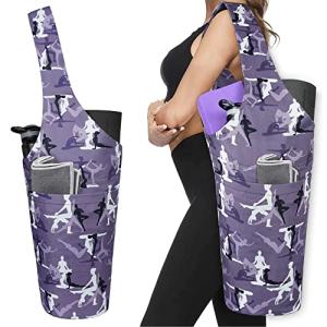 BagYG Yoga Mat Carrier with Pockets - Purple Camo