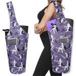 BagYG Yoga Mat Carrier with Pockets - Purple Camo