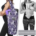 BagYG Yoga Mat Carrier with Pockets - Purple Camo