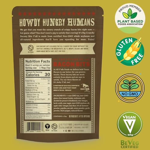 Plant-Based Crunchy Bacon Bits | Gluten-Free Snack