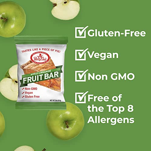 Betty Lou's Cinnamon Apple Jumbo Fruit Bars, 12-Pack