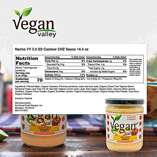 Vegan Valley Tangy Cashew Nacho Cheeze Dip