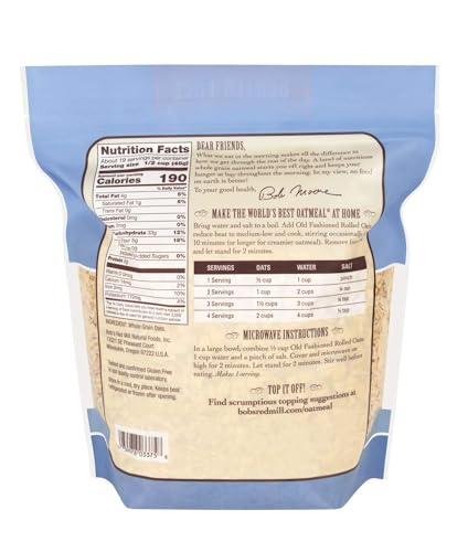 Bob's Red Mill Gluten-Free Rolled Oats, 4 Pack