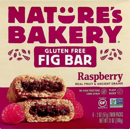 Raspberry Fig Bars by Nature's Bakery - 6 Pack