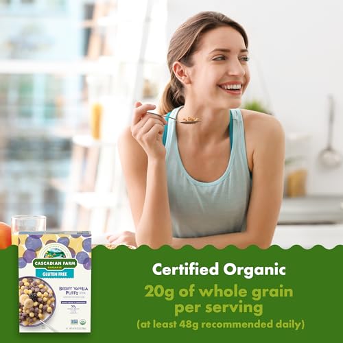 Organic Berry Vanilla Puff Cereal - 12 Pack