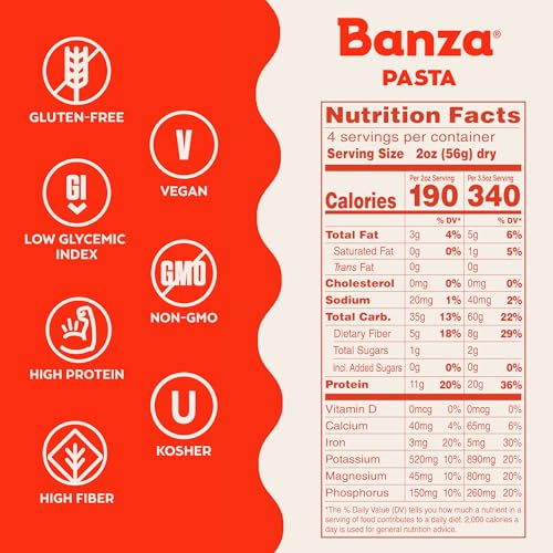 Banza Gluten-Free Pasta Variety Pack (6 Count)