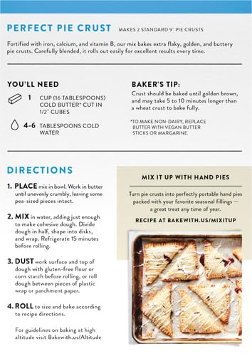 King Arthur Gluten-Free Pie Crust Mix, 14 oz