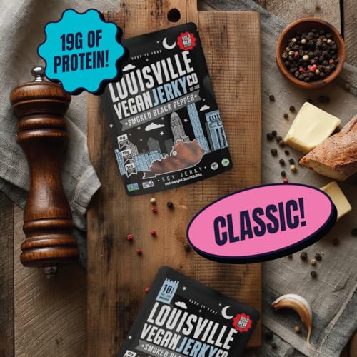 Bourbon Smoked Black Pepper Vegan Jerky - 2.5 oz