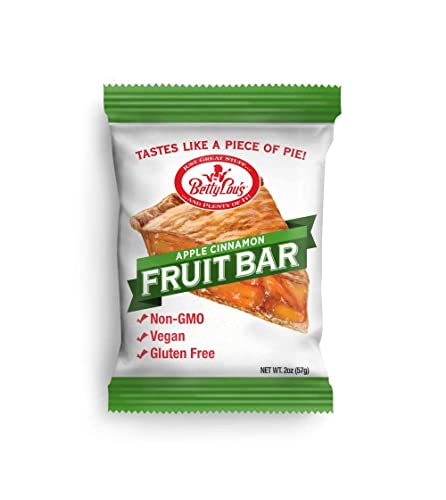 Betty Lou's Cinnamon Apple Jumbo Fruit Bars, 12-Pack