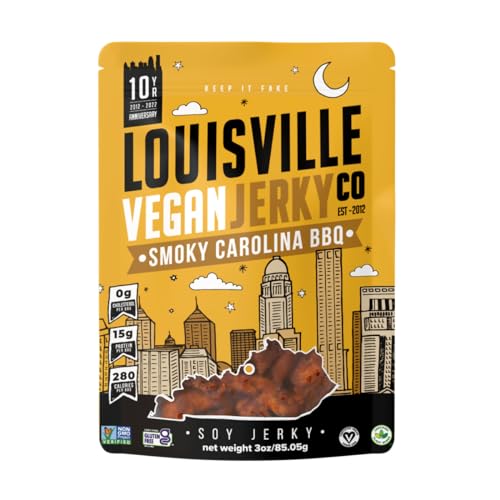 Louisville Vegan Jerky - Smokey Carolina BBQ 3oz