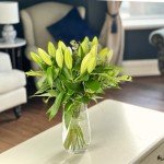 Elegant White Scented Lily Bouquet with Gift Card