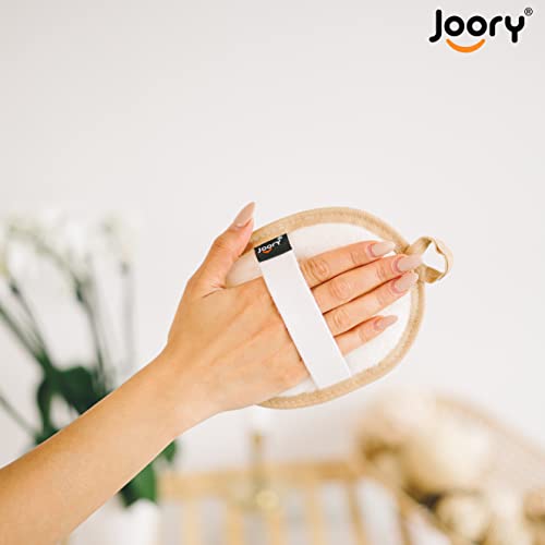 JOORY Biodegradable Natural Loofah Sponges - 3 Pack