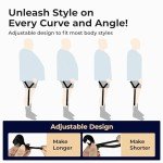 Adjustable Military Shirt Stays with Non-Slip Clips