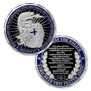 Saint Michael Law Enforcement Prayer Challenge Coin