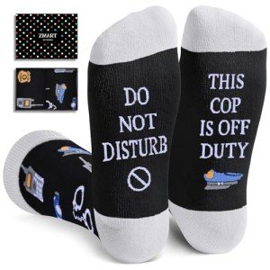 Zmart Police Gift Socks for Men - Retirement & Appreciation