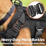 rabbitgoo Heavy Duty Tactical Dog Harness, XL