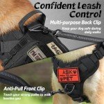 rabbitgoo Heavy Duty Tactical Dog Harness, XL