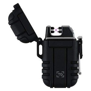 USB Rechargeable Windproof Dual Arc Plasma Lighter