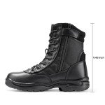 NORTIV 8 Men's Tactical Side Zipper Combat Boots