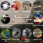 VAYOBOO Tactical Survival Bracelet with USA Flag