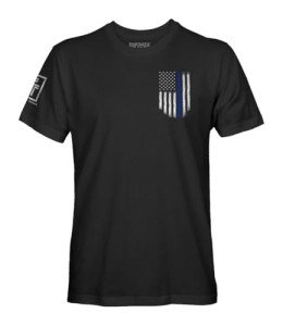 Thin Blue Line USA Flag Men's T-Shirt