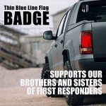 Thin Blue Line Police Badge Decal Sticker Set