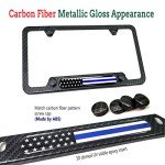 Thin Blue Line License Plate Frame - Patriotic Car Tag