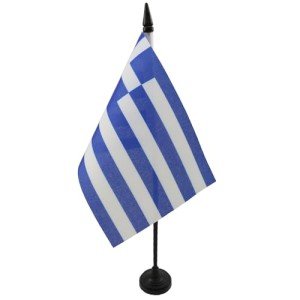 Greece Desk Flag - 4'' x 6'' Table Display