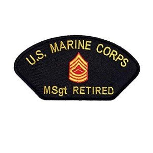 US Marine Corps Retired Rank Insignia Patch