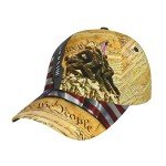 Personalized Veteran Cap with American Flag Design