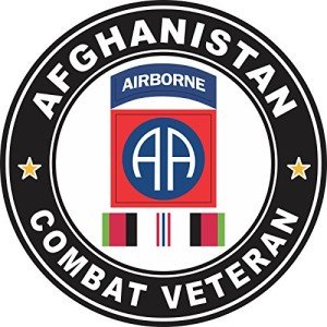 82nd Airborne Division Combat Veteran Bumper Sticker