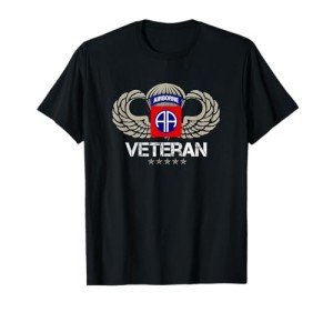 82nd Airborne Paratrooper Veteran T-Shirt for Men