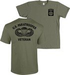 82nd Airborne Paratrooper Veteran Jump Wings T-Shirt