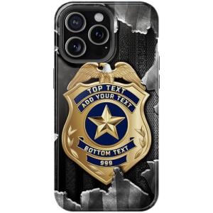 Custom Police Badge Phone Case for iPhone