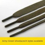 Army Green Camouflage Rope Shoelaces for Boots