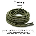 Army Green Camouflage Rope Shoelaces for Boots
