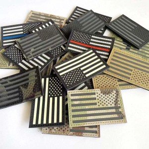 USA Flag IR Reflection Tactical Badge Patch