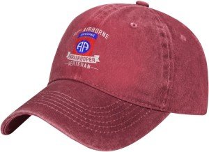 82nd Airborne Division Paratrooper Veteran Baseball Cap