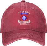 82nd Airborne Division Paratrooper Veteran Baseball Cap