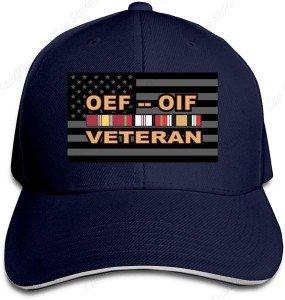 OEF and OIF Veteran Baseball Caps - Sandwich Style